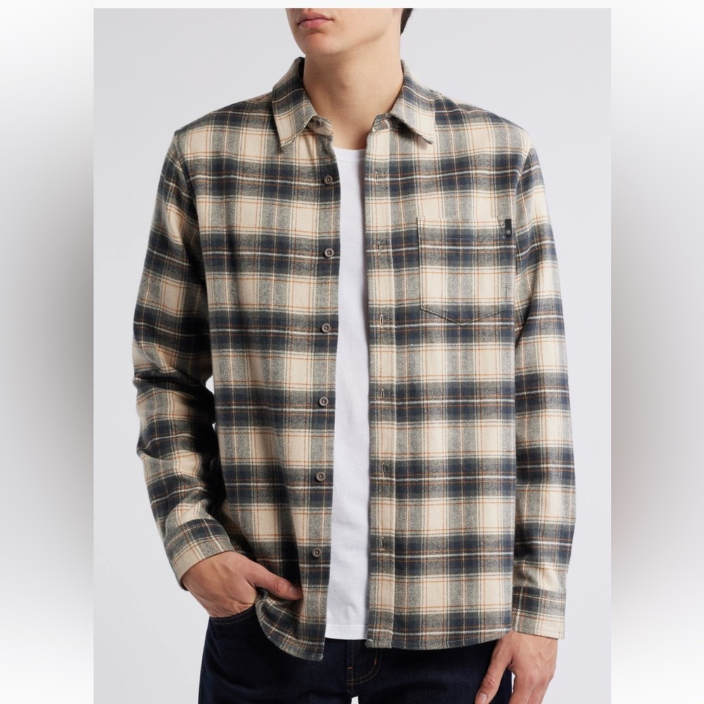 AG Aidan Plaid Flannel Button Down Shirt NWT - Picture 1 of 10